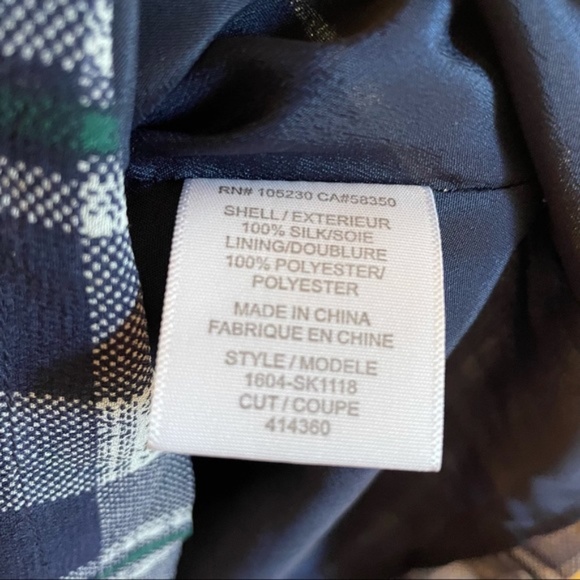 Joie Silk Plaid Pleated Mini Skirt - Picture 8 of 11